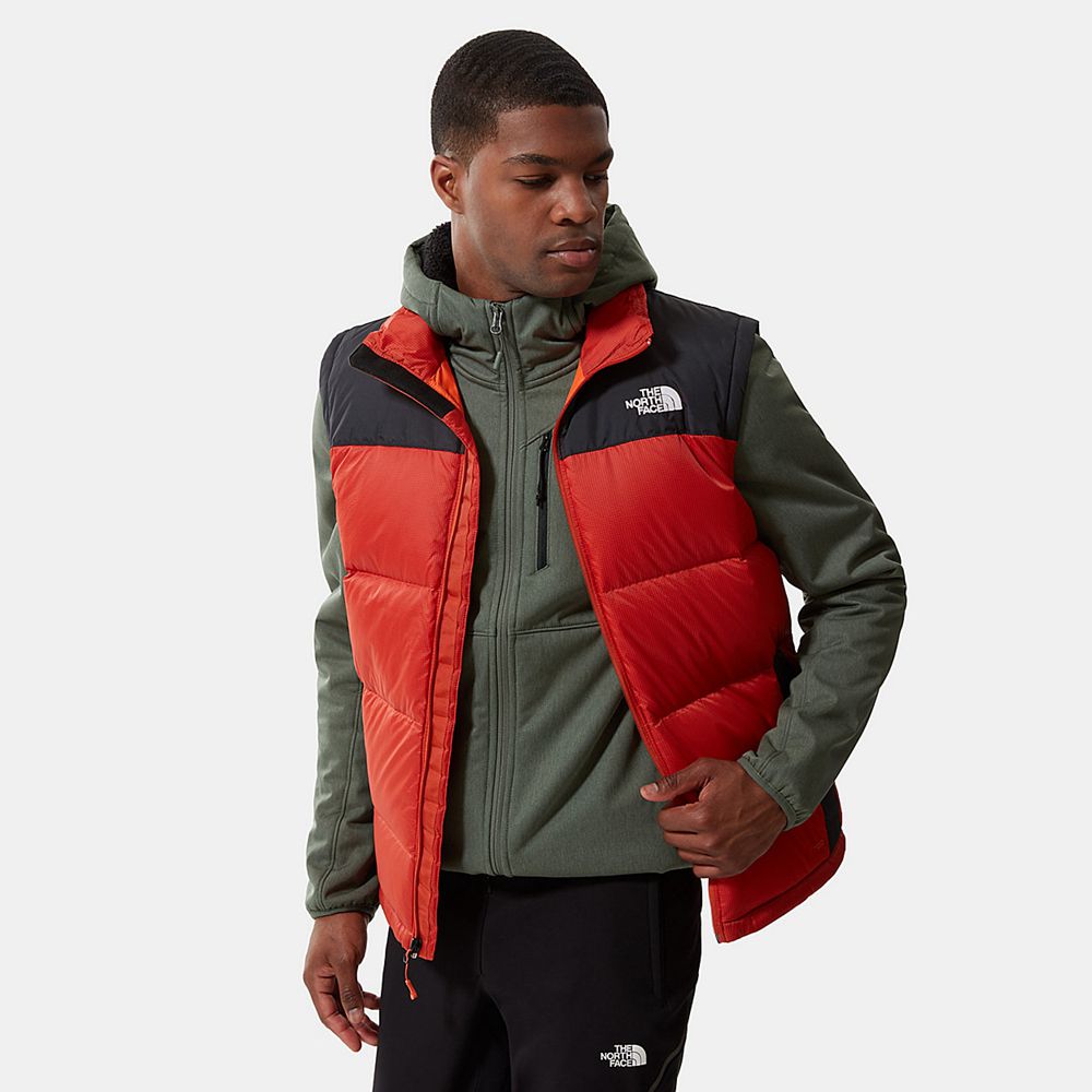 The North Face Vests Mens Australia - The North Face Diablo Orange / Black Hiking (BWX-594367)